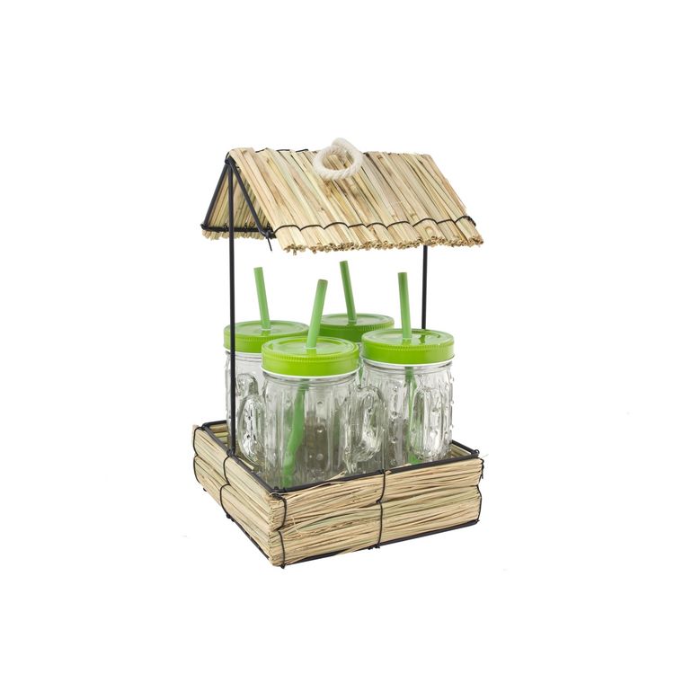 Produktbild: neuetischkultur H&uuml;tte m/4 trinkbecher Cactus H&uuml;tte m/4 trinkbecher Cactus