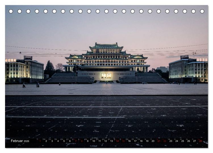 Produktbild: BILDER AUS NORDKOREA (Tischkalender 2026 DIN A5 quer), CALVENDO Monatskalender