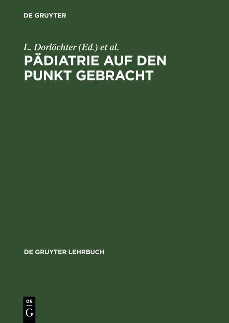 Produktbild: P&auml;diatrie auf den Punkt gebracht
