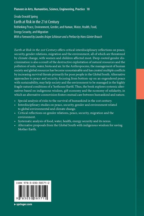 Produktbild: Earth at Risk in the 21st Century: Rethinking Peace, Environment, Gender, and Human, Water, Health, Food, Energy Security, and Migration