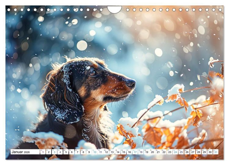 Produktbild: Zauberhafte Dackel (Wandkalender 2026 DIN A4 quer), CALVENDO Monatskalender