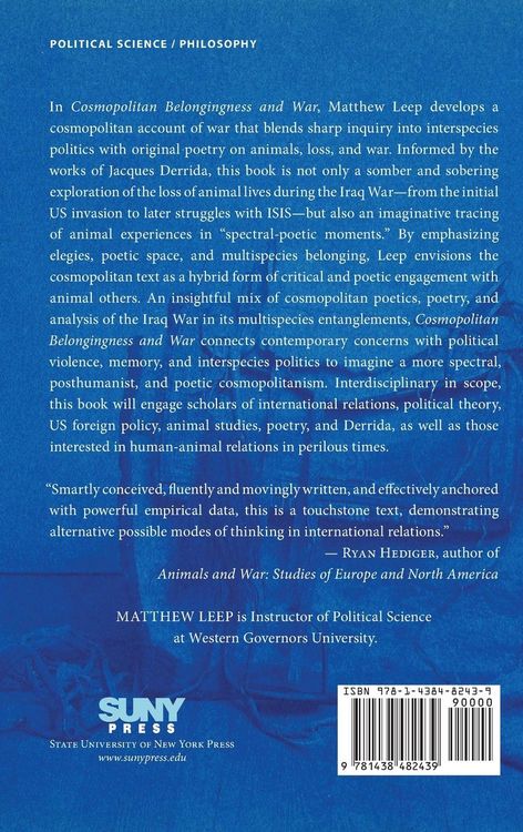 Produktbild: Cosmopolitan Belongingness and War