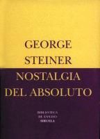 Produktbild: Nostalgia del absoluto