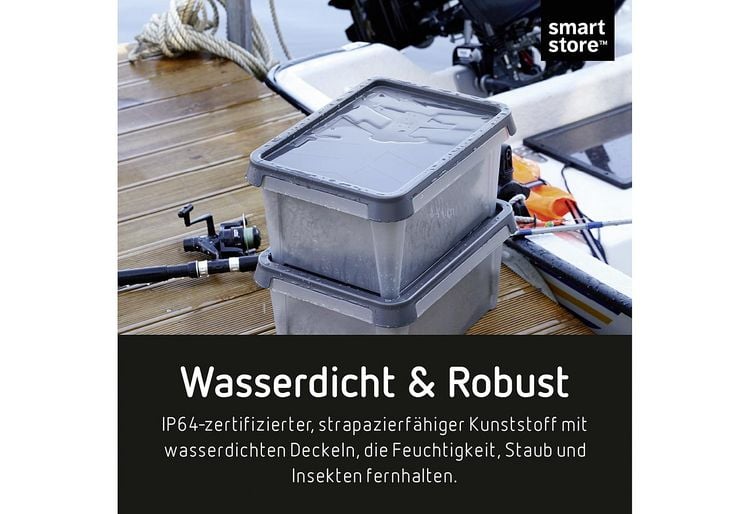 Orthex 3461050 Aufbewahrungsbox (L x B x H) 50 x 40 x 27cm Grau 1St