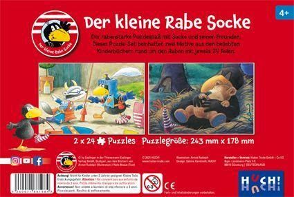 Produktbild: Der kleine Rabe Socke - Puzzle 1. 2 Puzzle mit 24 Teilen