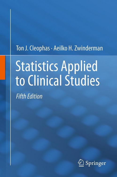 Produktbild: Statistics Applied to Clinical Studies