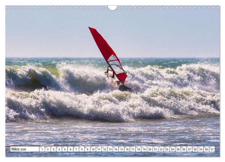 Produktbild: Spektakul&auml;res Wellen- und Windsurfen (Wandkalender 2026 DIN A3 quer), CALVENDO Monatskalender