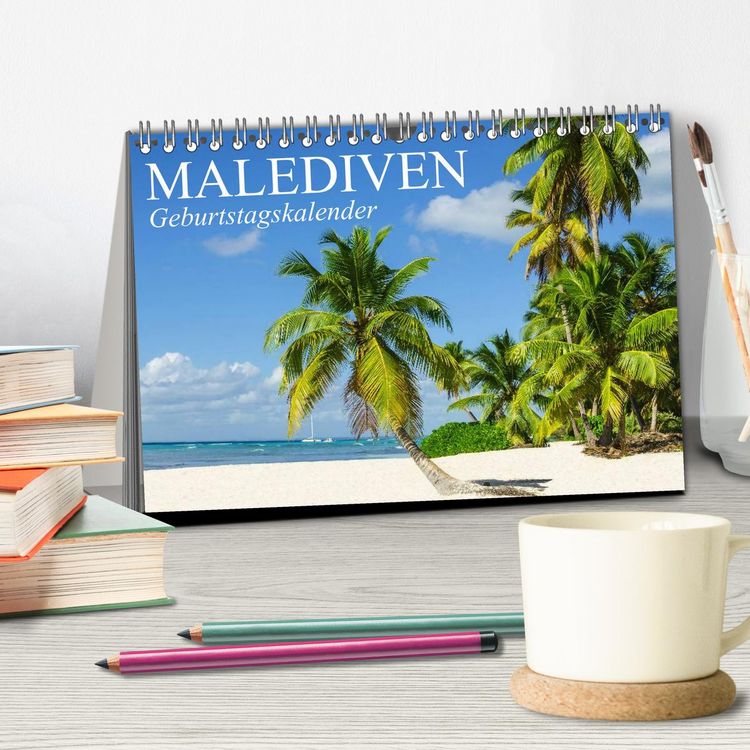 Produktbild: Malediven (Tischkalender 2026 DIN A5 quer), CALVENDO Monatskalender