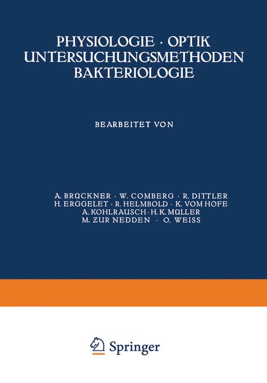 Produktbild: Physiologie &middot; Optik Untersuchungsmethoden Bakteriologie