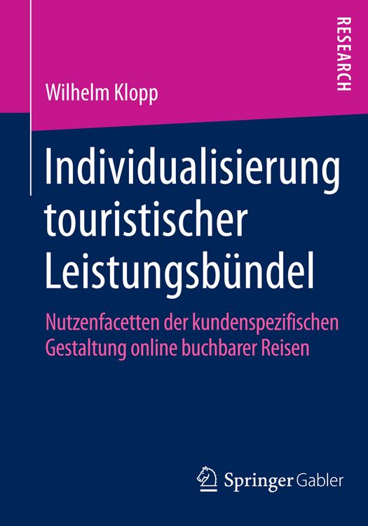 Produktbild: Individualisierung touristischer Leistungsb&uuml;ndel