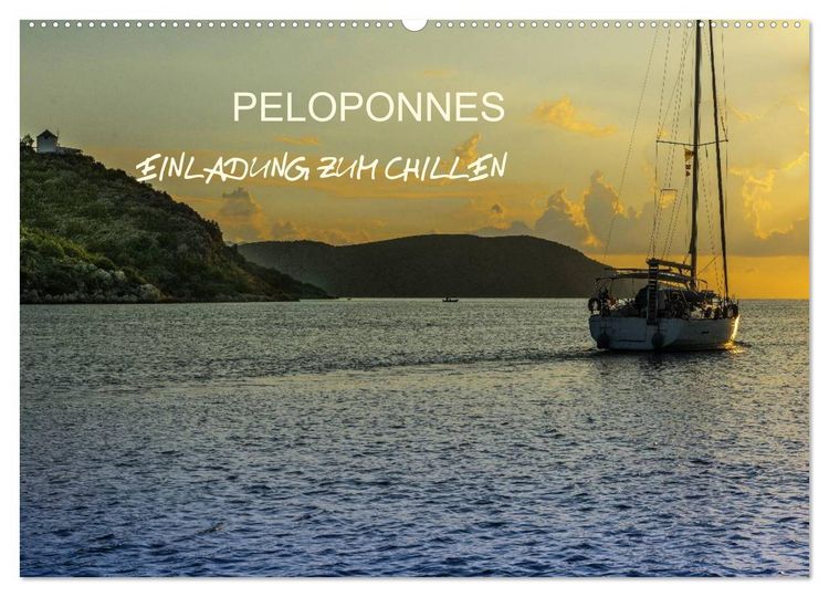 Produktbild: Peloponnes - Einladung zum Chillen (Wandkalender 2026 DIN A2 quer), CALVENDO Monatskalender