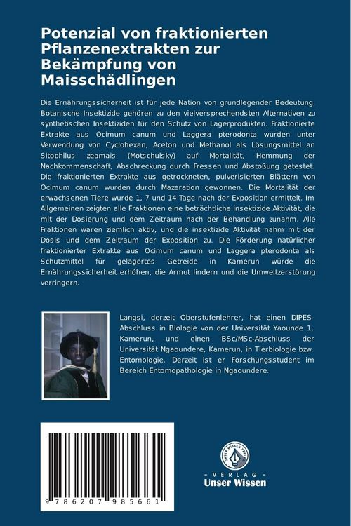 Produktbild: Potenzial von fraktionierten Pflanzenextrakten zur Bek&auml;mpfung von Maissch&auml;dlingen