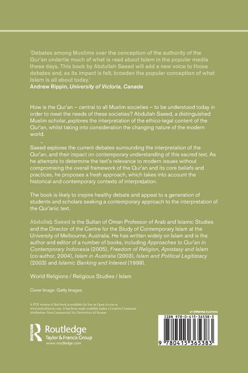Produktbild: Interpreting the Qur'an