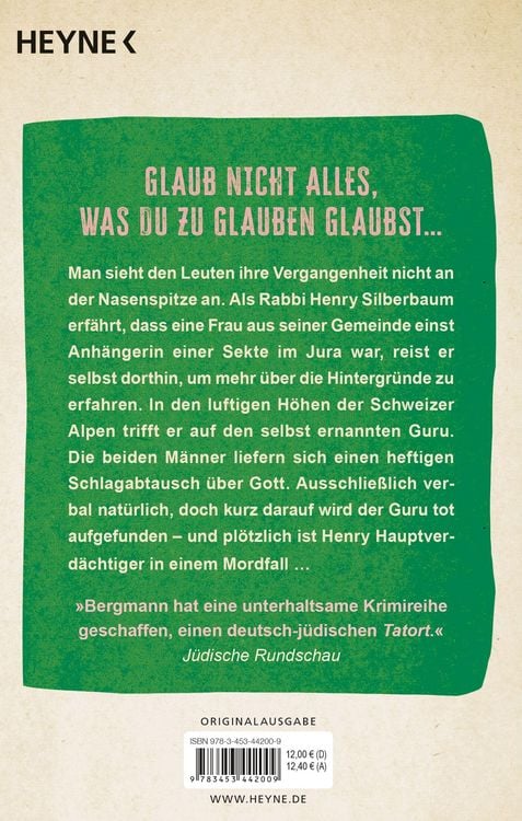 Produktbild: Der Rabbi und der Kommissar: Fremde Götter