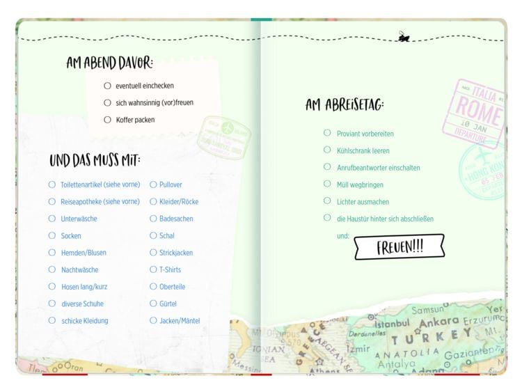 Produktbild: Reisetagebuch (Landkarte)