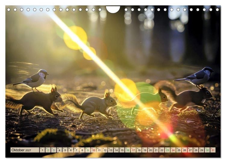 Produktbild: Tiere im Gegenlicht (Wandkalender 2027 DIN A4 quer), CALVENDO Monatskalender