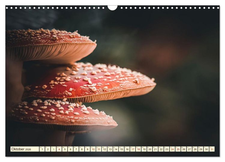 Produktbild: Die Welt der Fliegenpilze (Wandkalender 2026 DIN A3 quer), CALVENDO Monatskalender