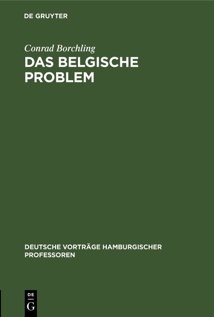 Produktbild: Das belgische Problem