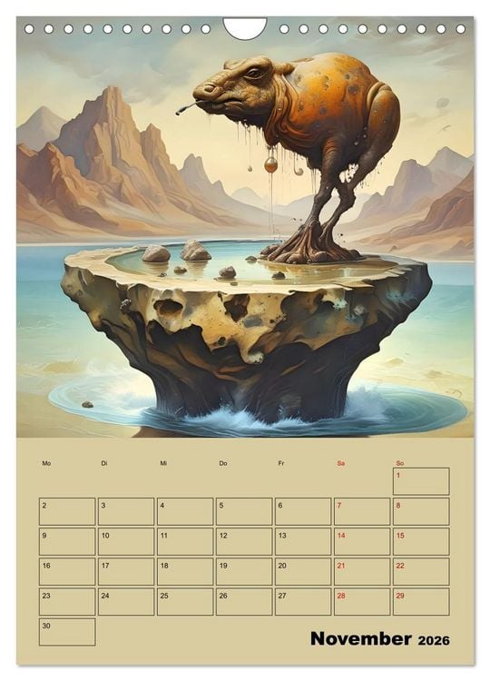 Produktbild: Surreale Fantasiewelten (Wandkalender 2026 DIN A4 hoch), CALVENDO Monatskalender