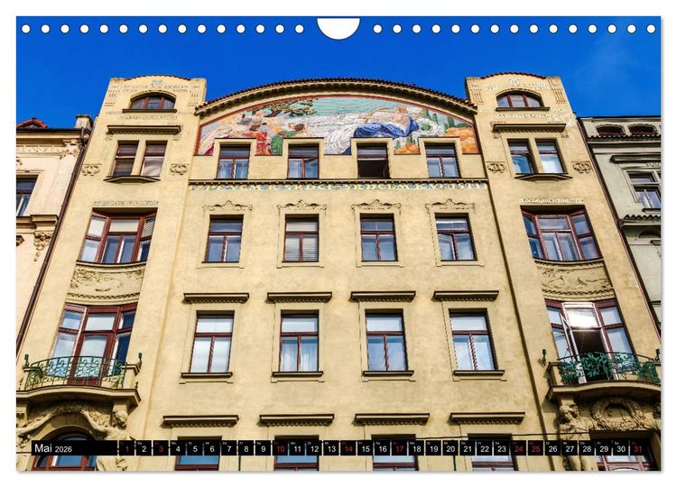 Produktbild: Jugendstilarchitektur - ein Bilderbogen quer durch Europa (Wandkalender 2026 DIN A4 quer), CALVENDO Monatskalender