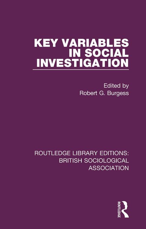 Produktbild: Key Variables in Social Investigation