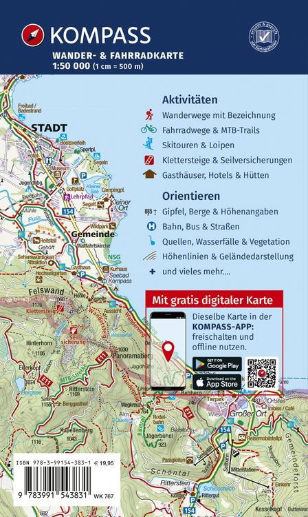 Produktbild: KOMPASS Wanderkarten-Set 767 Schw&auml;bische Alb (4 Karten) 1:50.000