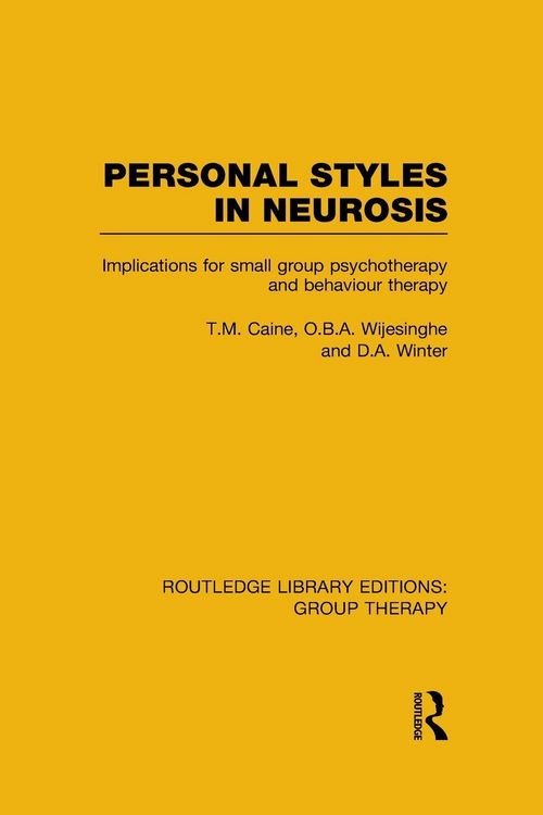 Produktbild: Personal Styles in Neurosis (RLE