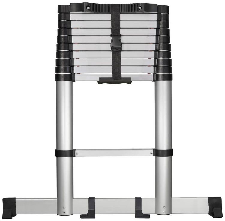 Produktbild: TOOLCRAFT TO-7868814 Aluminiumlegierung Teleskopleiter Montage ohne Werkzeug Arbeitsh&ouml;he (max.): 3.93 m Aluminium EN 131 10.1 kg