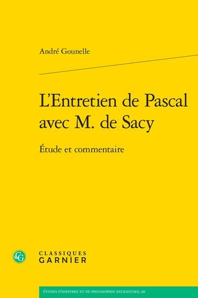 Produktbild: L'Entretien de Pascal Avec M. De Sacy : Etude et Commentaire
