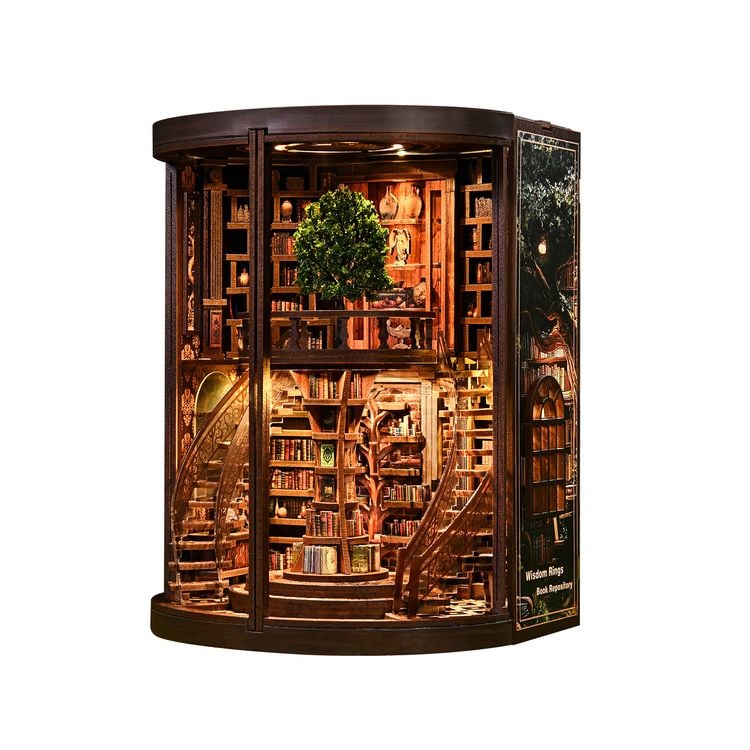 Produktbild: Book Nook DIY B&uuml;cherecke Wisdom Ring Library
