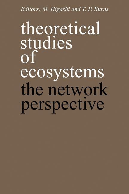 Produktbild: Theoretical Studies of Ecosystems