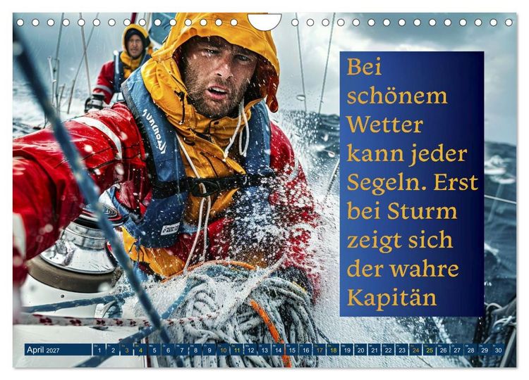 Produktbild: Segeln - mit einem Augenzwinkern (Wandkalender 2027 DIN A4 quer), CALVENDO Monatskalender