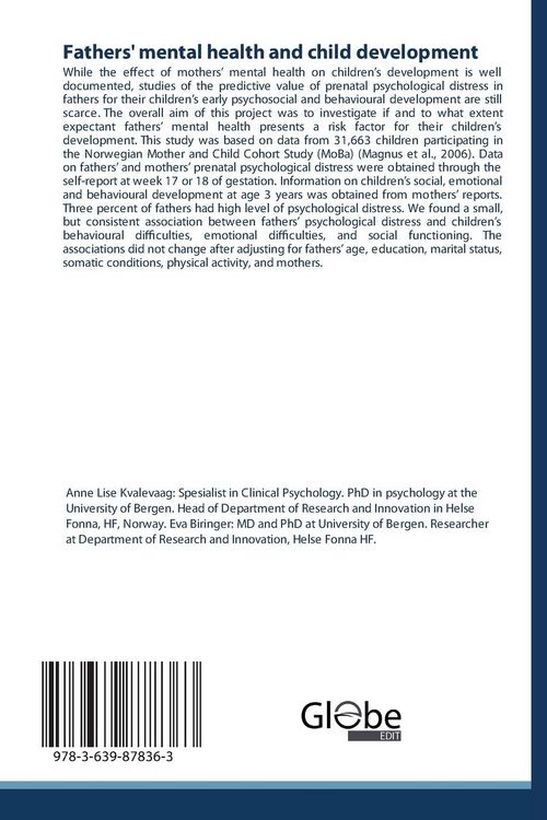 Produktbild: Fathers' mental health and child development