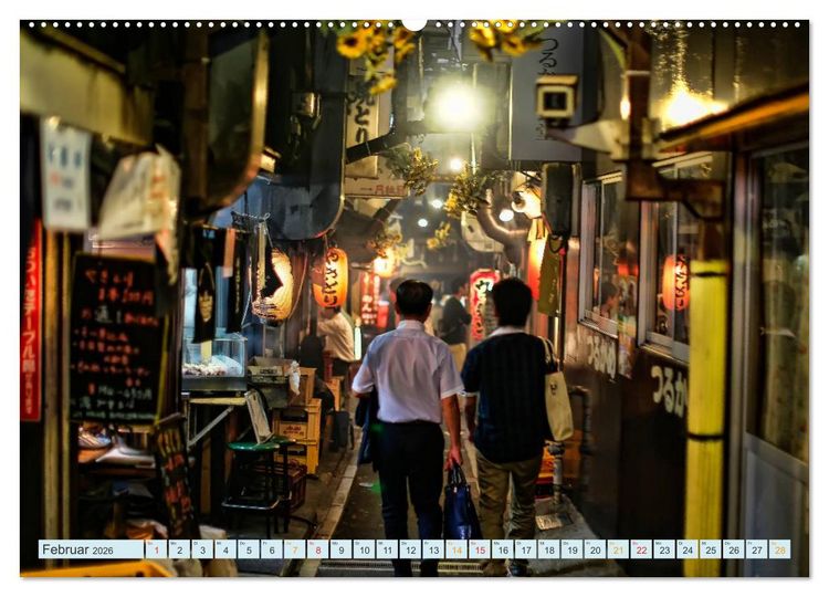Produktbild: Tokio - Hightech und Menschenmassen (hochwertiger Premium Wandkalender 2026 DIN A2 quer), Kunstdruck in Hochglanz