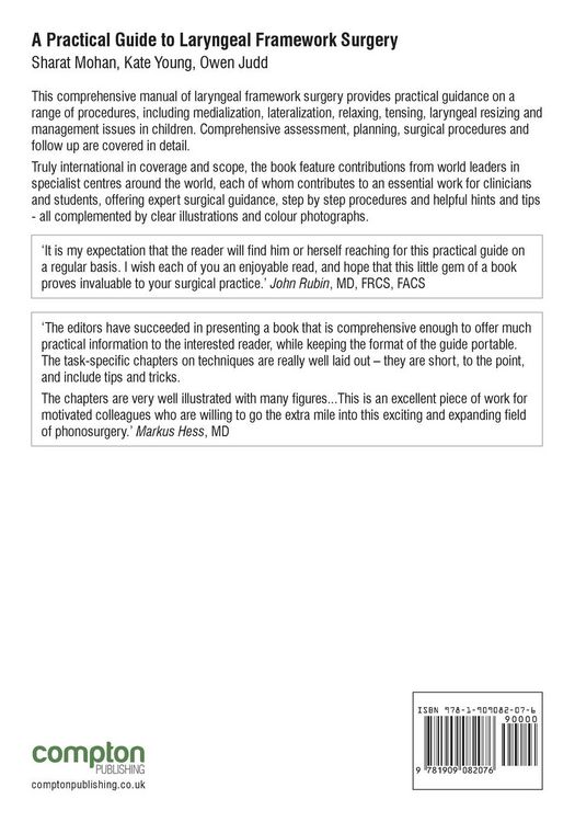 Produktbild: A Practical Guide to Laryngeal Framework Surgery