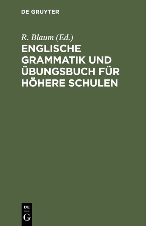Produktbild: Englische Grammatik und &Uuml;bungsbuch f&uuml;r h&ouml;here Schulen
