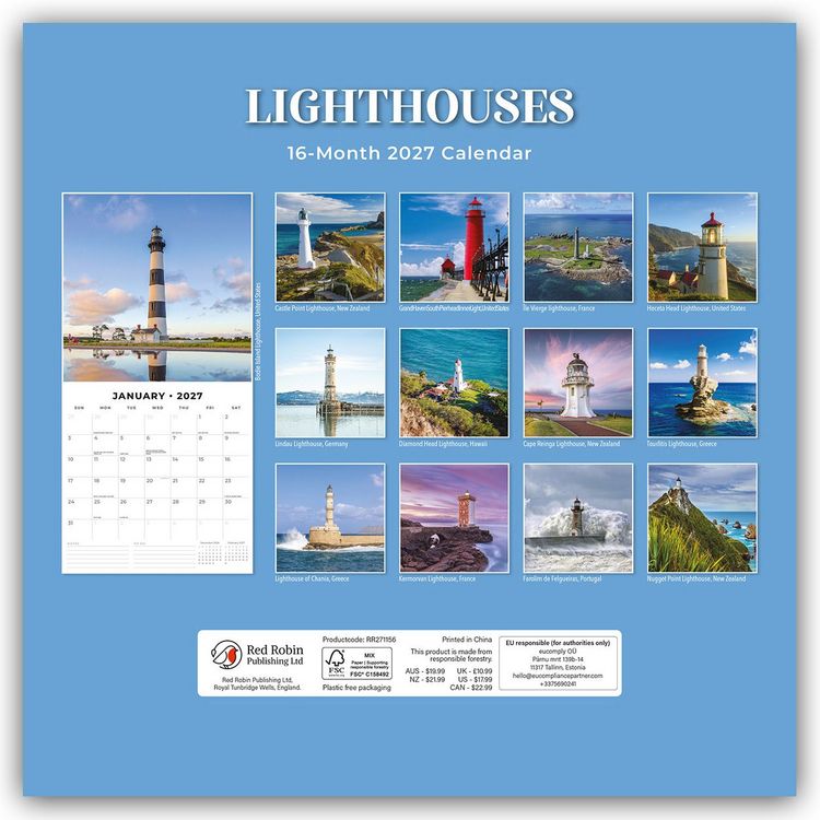 Produktbild: Lighthouses &ndash; Leuchtt&uuml;rme 2027 &ndash; 16-Monatskalender