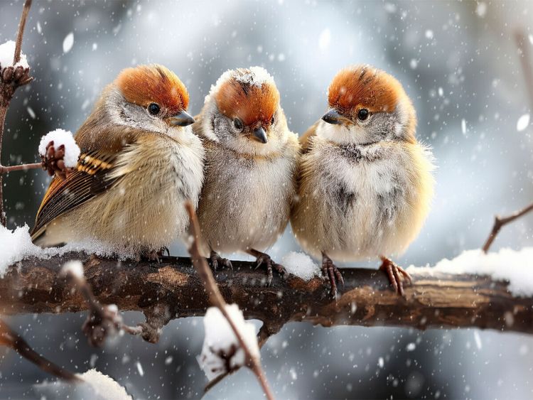 Produktbild: CALVENDO Puzzle V&ouml;gel, wir r&uuml;cken zusammen | 1000 Teile Lege-Gr&ouml;&szlig;e 64x48cm Foto-Puzzle f&uuml;r gl&uuml;ckliche Stunden