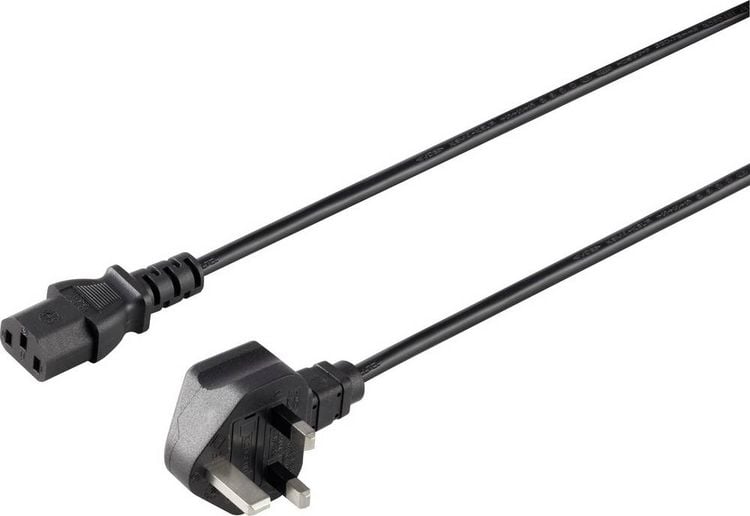 Produktbild: Sygonix SY-5042738 Kaltger&auml;te Anschlusskabel Schwarz 2.00m