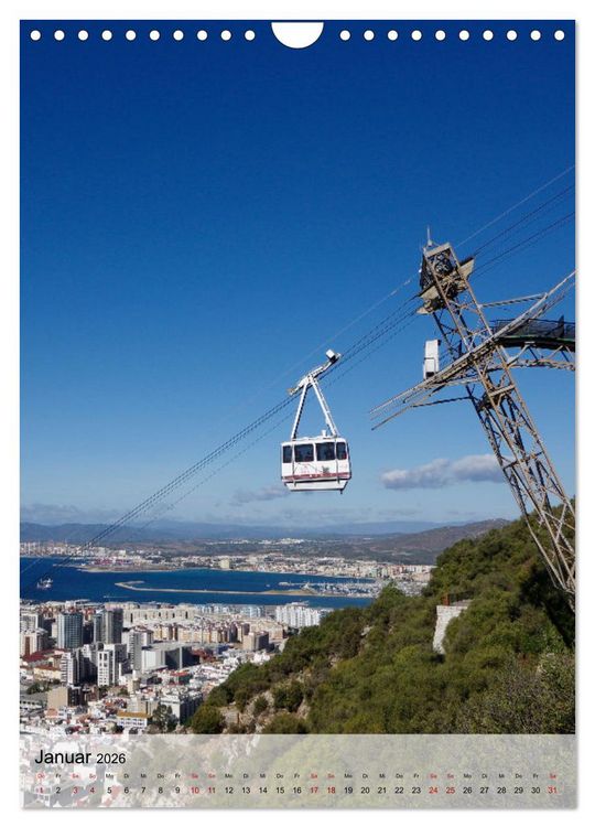 Produktbild: Gibraltar - Britische Kolonie am Mittelmeer (Wandkalender 2026 DIN A4 hoch), CALVENDO Monatskalender