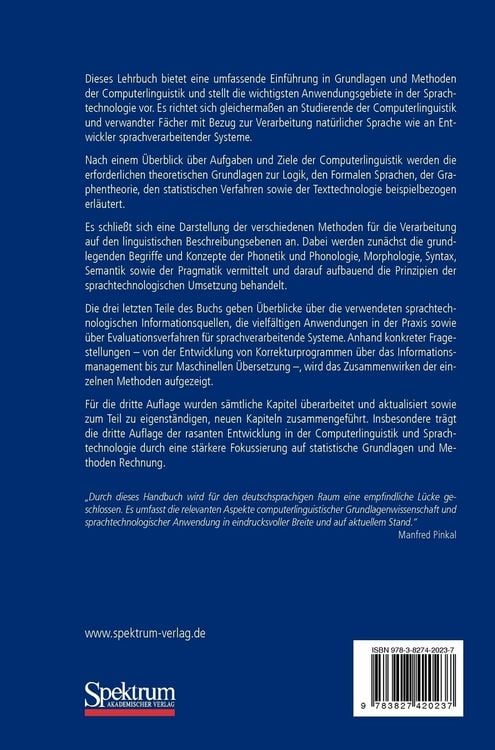 Produktbild: Computerlinguistik und Sprachtechnologie