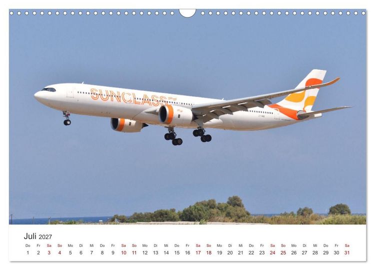 Produktbild: Flugzeugimpressionen auf dem Flughafen (Wandkalender 2027 DIN A3 quer), CALVENDO Monatskalender