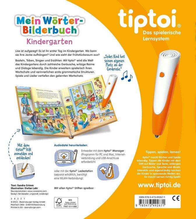 Produktbild: tiptoi&reg; Mein W&ouml;rter-Bilderbuch - Kindergarten