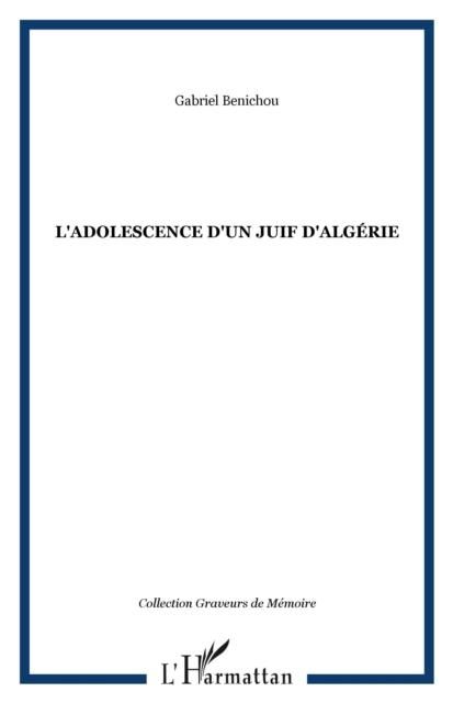 Produktbild: Adolescence d'un juif d'algerie l'