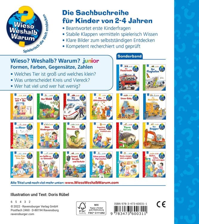 Produktbild: Wieso? Weshalb? Warum? Sonderband - Kennst du Formen, Farben, Gegens&auml;tze, Zahlen?