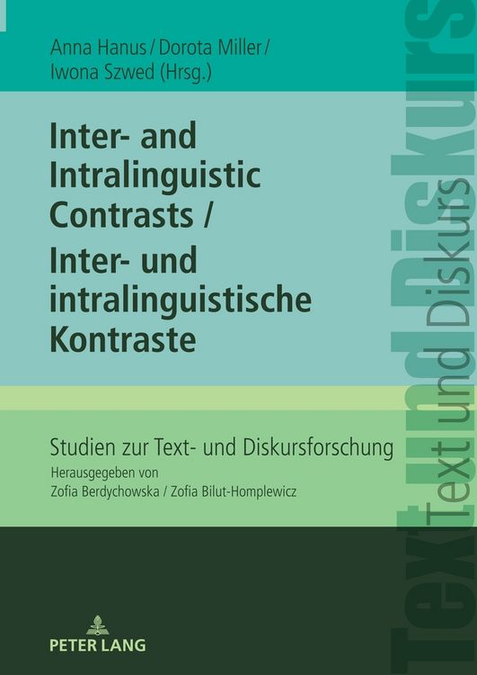 Produktbild: Inter- and Intralinguistic Contrasts / Inter- und intralinguistische Kontraste