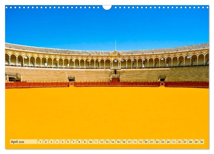 Produktbild: Zauberhaftes S&uuml;dspanien: Malaga - Sevilla - Granada - Ronda - Antequera (Wandkalender 2026 DIN A3 quer), CALVENDO Monatskalender
