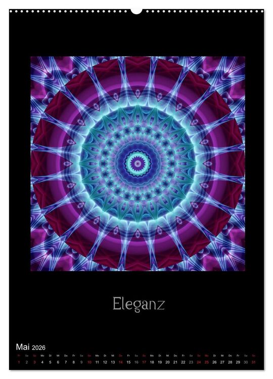 Produktbild: Mandalas - Spiegel der Seele (Wandkalender 2026 DIN A2 hoch), CALVENDO Monatskalender