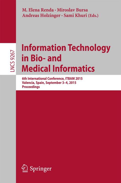 Produktbild: Information Technology in Bio- and Medical Informatics