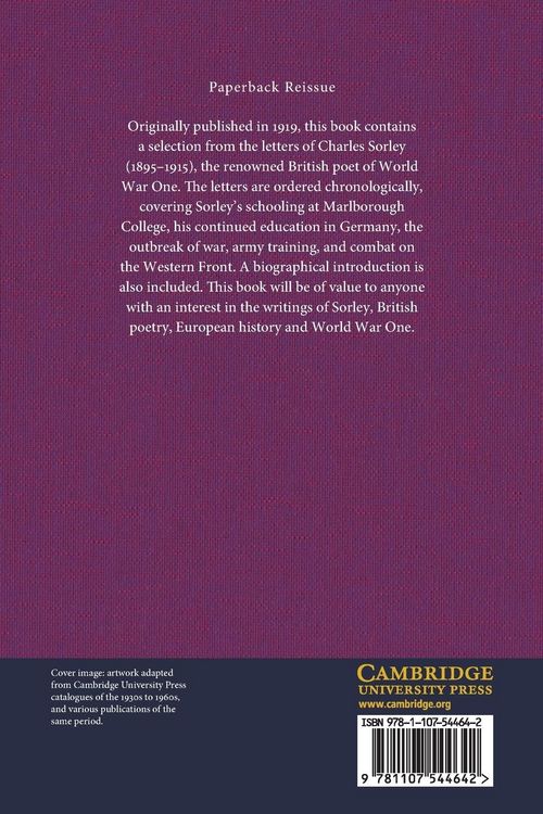 Produktbild: The Letters of Charles Sorley